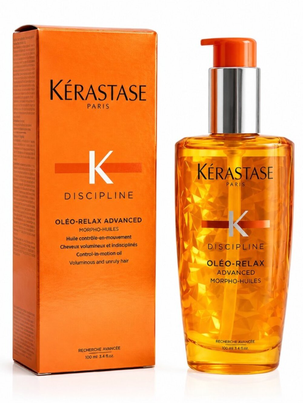 Kérastase Discipline Oléo-Relax Advanced Hair Smoothing Oil 3.4oz / 100ml NIB.